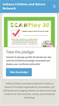 Mobile Screenshot of indianachildrenandnature.org